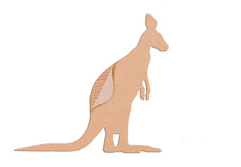 kangaroo shape paper box