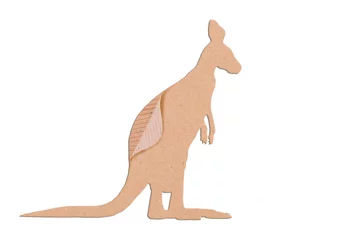 Papier Peint photo autocollant Kangourou kangaroo shape paper box