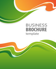 Green and orange abstract background