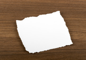 Blank piece of paper