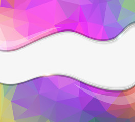 Polygonal purple abstract background