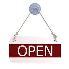 3d render of shop sign