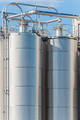 Chemical plant, silos