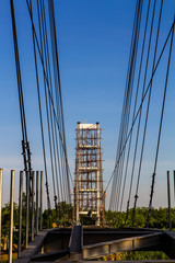 Fototapeta premium Rope bridge construction