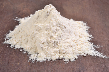 Heap of white flour
