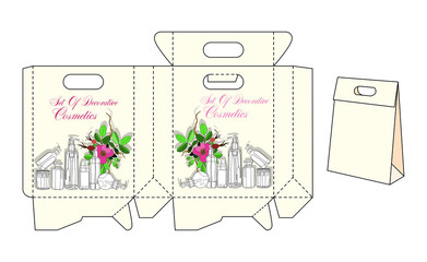 template bags for cosmetics