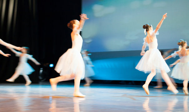 Ballet performance in motion