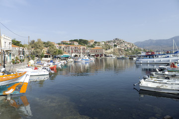 Boat Molivos Lesvos, Greece