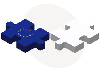 European Union and Virgin Islands (U.S.) Flags