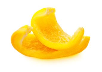 Fototapeta na wymiar Yellow Paprika Slices