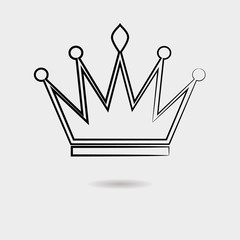 Crown vector icon