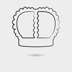 Crown vector icon
