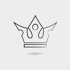 Crown vector icon