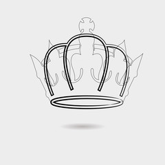 Crown vector icon