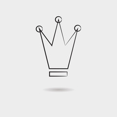 Crown vector icon