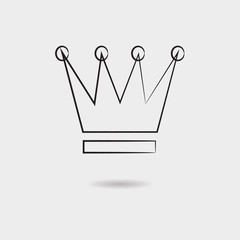 Crown vector icon