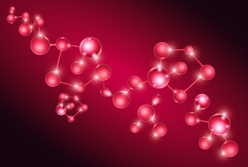 Group of Molecule DNA Cell Vector set