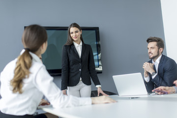 Young people in the office