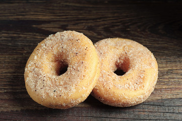 Two donuts closeup