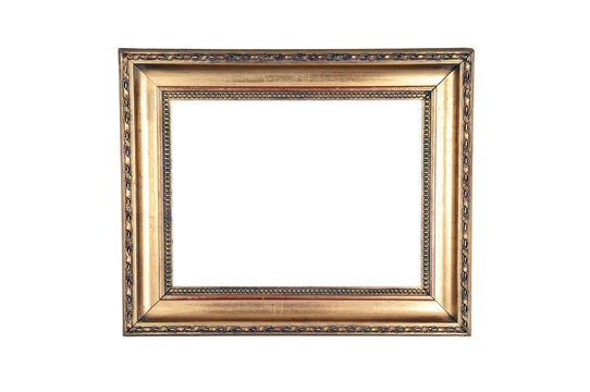 Dark gold design wood frame