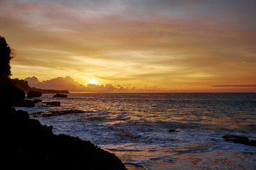 Tropical sunset on the beach