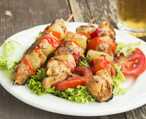 Chicken and Vegetables Skewers