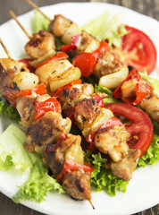 Chicken and Vegetables Skewers