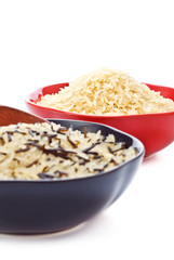 Bowls Of Raw Rice