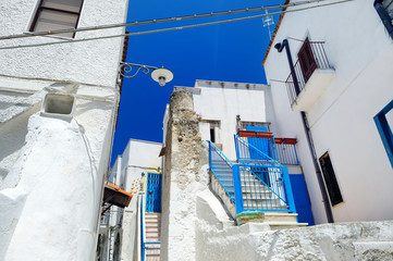Picturesque narrow street of Peschici