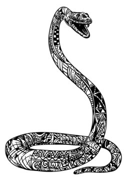 snake  zentangle