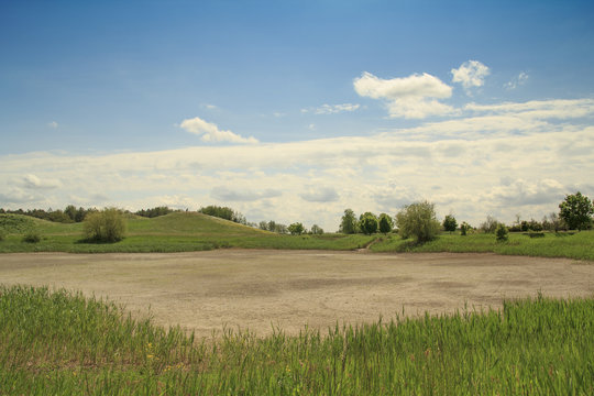 Dry lake landskape