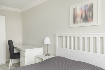 Contemporary white and gray interior