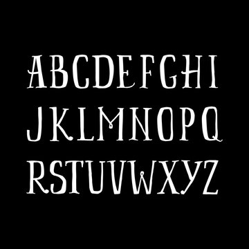 The English alphabet.