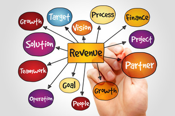 Revenue mind map, business concept