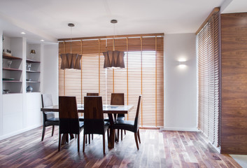 Spacious dining hall