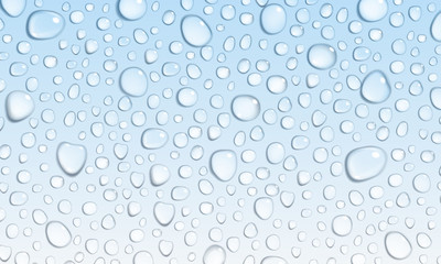Light blue background of water drops