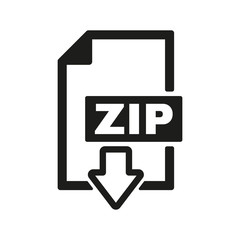 The ZIP file icon. Archive and compressed symbol