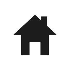 Fototapeta premium The home icon. House symbol. Flat