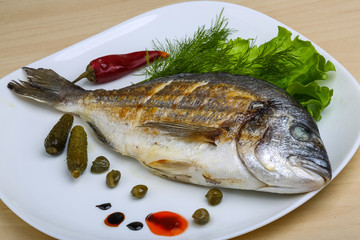 Grilled dorado