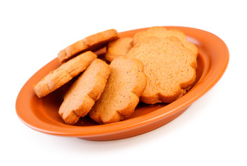 dish of cinnamon cookies