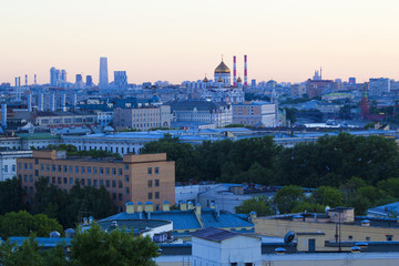Landscape Moscow city, Moscow, Russia