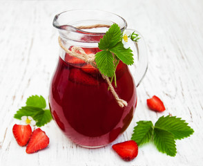 Summer strawberry drink