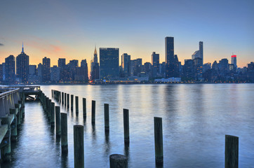 New York City Skyline Sunset