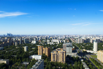 Fototapeta premium Krajobraz miasta Moskwa, Moskwa, Rosja