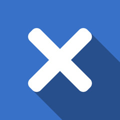 Fototapeta premium cancel flat icon x sign