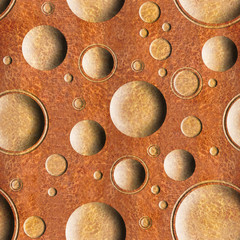 Bubble decorative wooden pattern for seamless background - Carpathian
