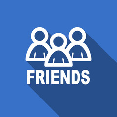 friends flat icon