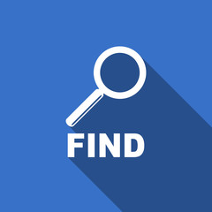 find flat icon