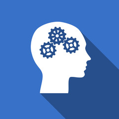 head flat icon human head sign