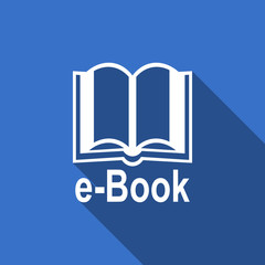 book flat icon e-book sign